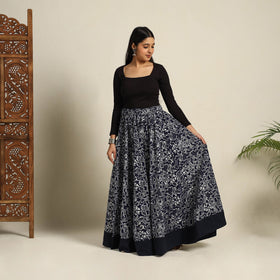 24 Kali Patchwork Batik Print Cotton Long Skirt 20