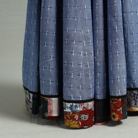 Blue - 24 kali patchwork cotton pochampally ikat skirt 41