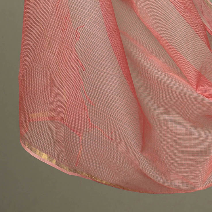 Blue - 2pc cotton sanganeri kurta with plain dupatta 09