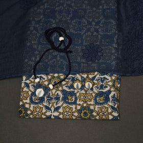 2pc cotton unstitched dress material with jewellery set 25