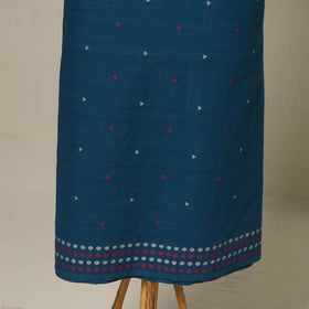 Blue - 2pc cotton unstitched jacquard dress material