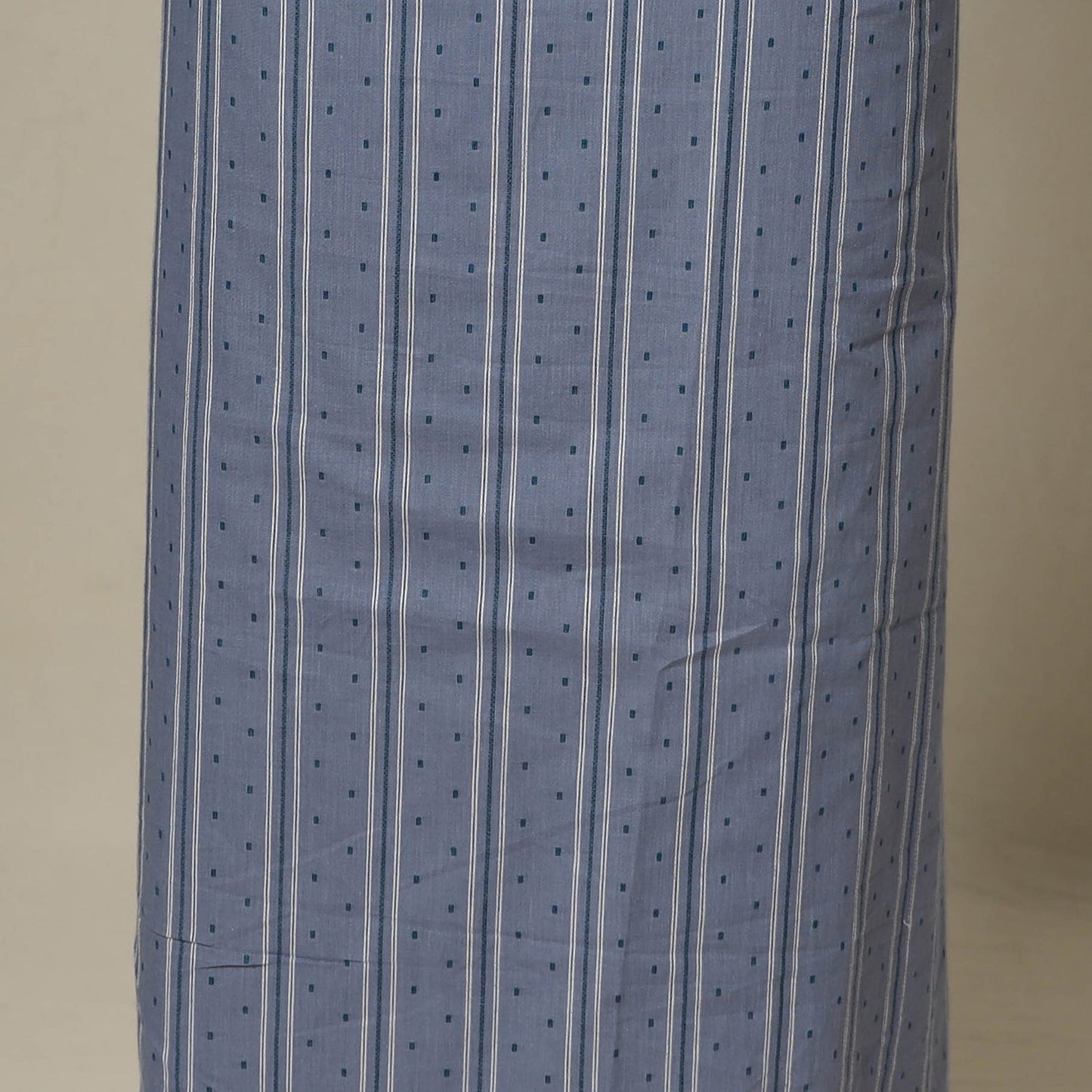 Blue - 2pc cotton unstitched jacquard dress material