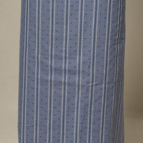 Blue - 2pc cotton unstitched jacquard dress material