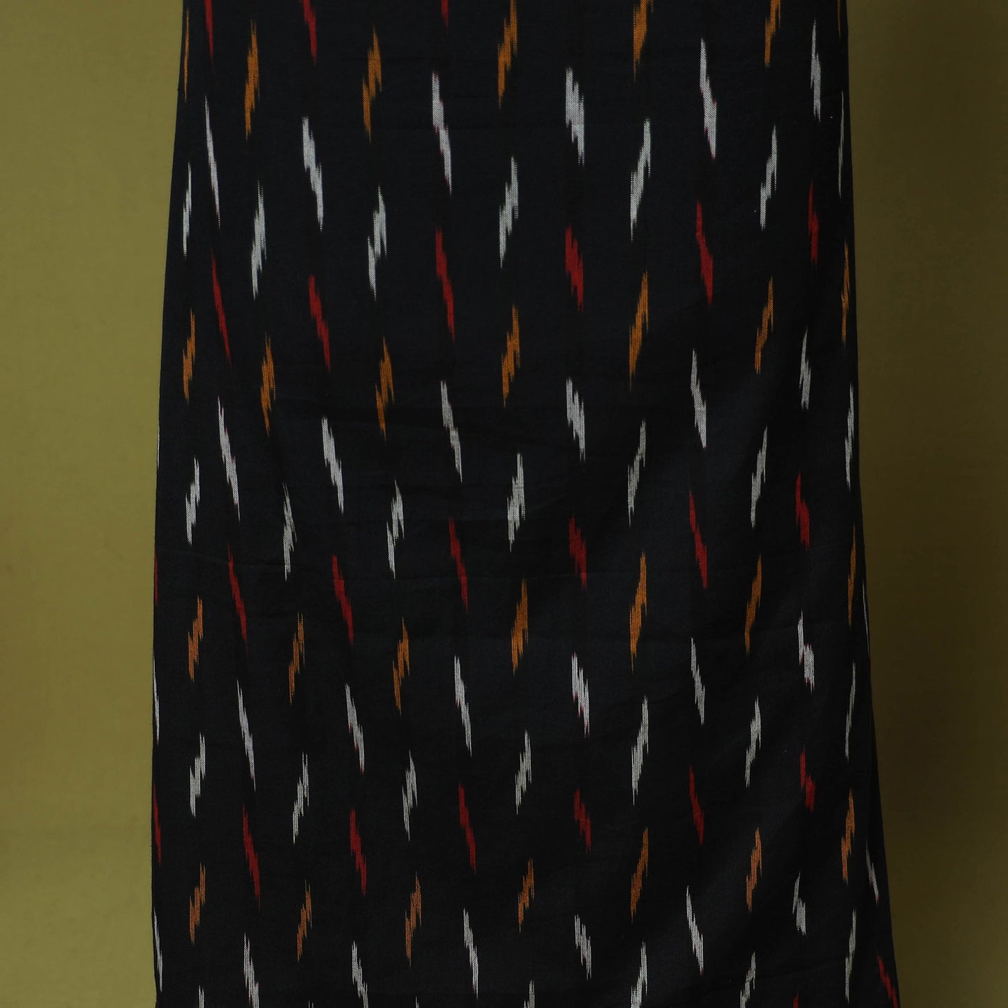 Blue - 2pc cotton unstitched pochampally ikat dress