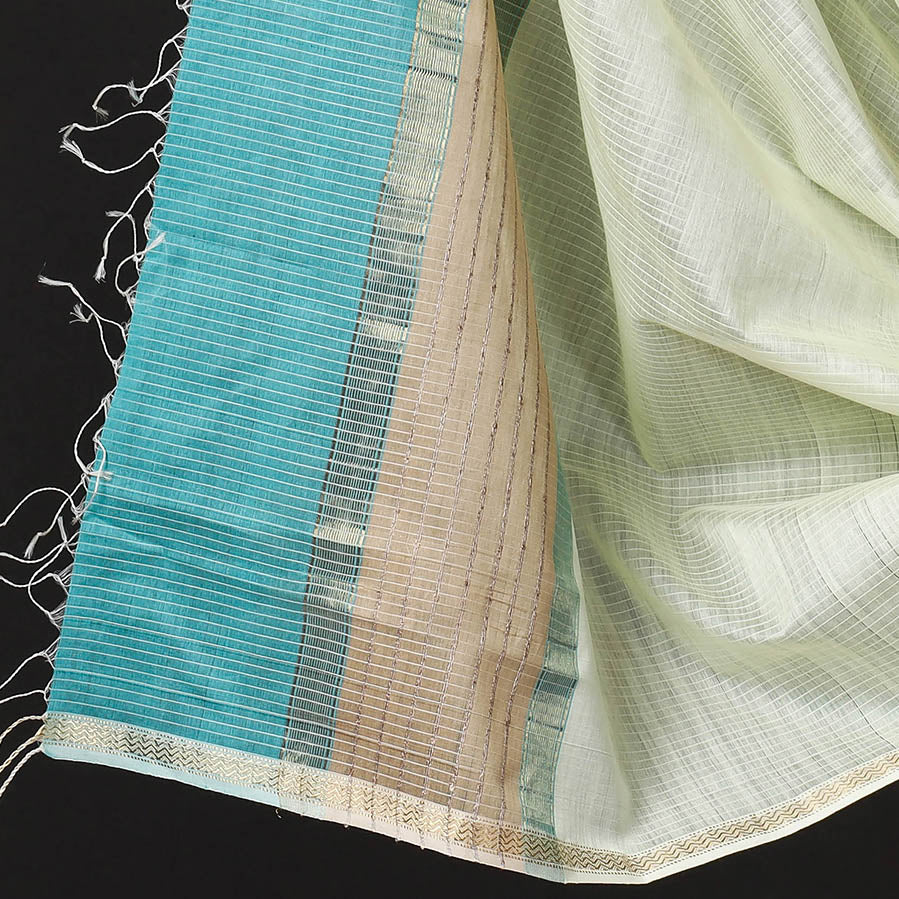 2pc Handloom Silk Cotton Maheshwari Dress Material