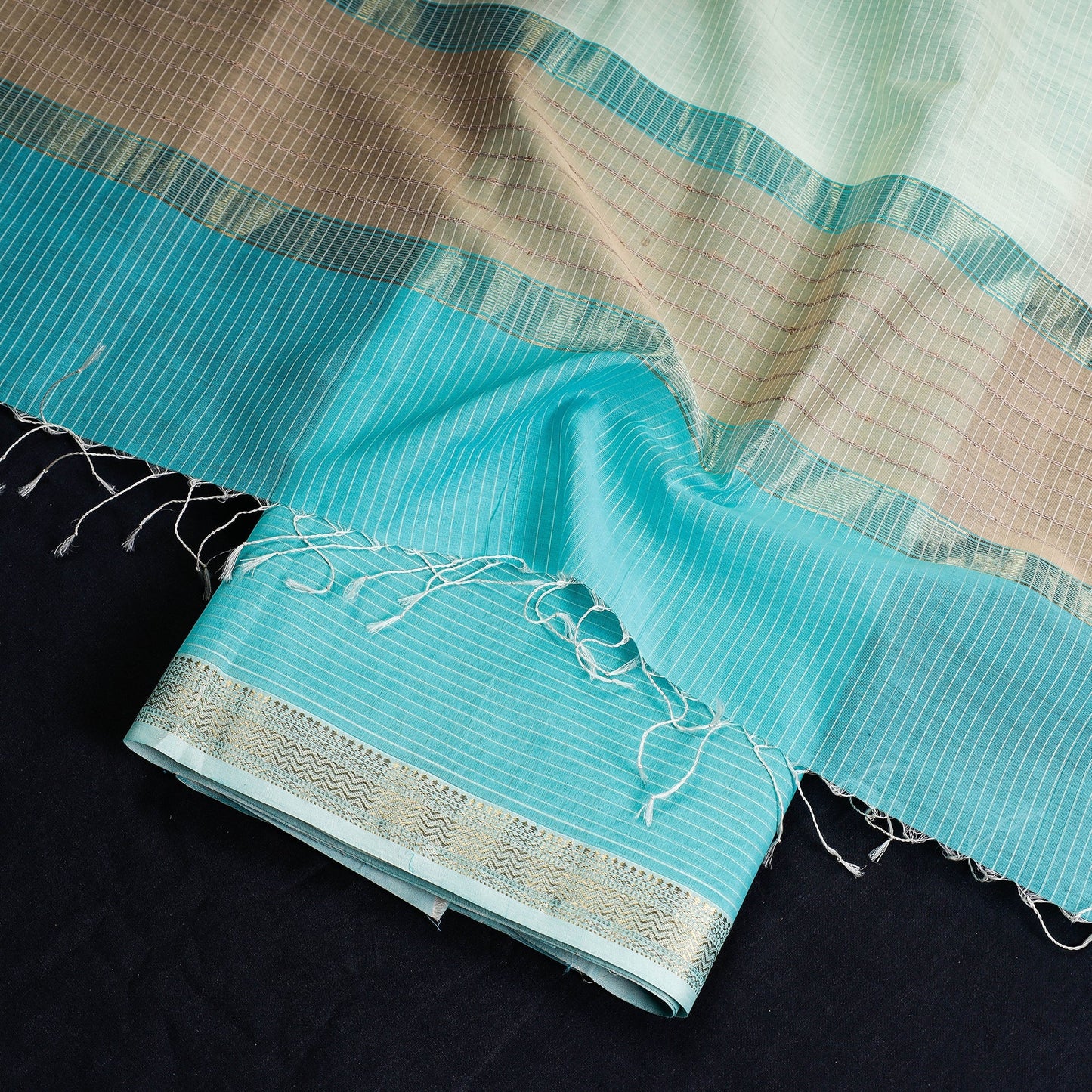 2pc Handloom Silk Cotton Maheshwari Dress Material