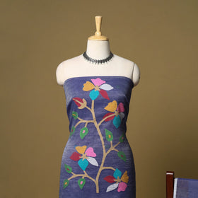 2pc handloom silk cotton unstitched phulia jamdani dress