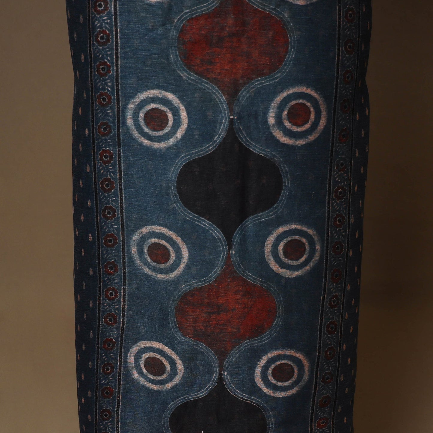 Blue - 2pc linen silk natural dyed unstitched dress