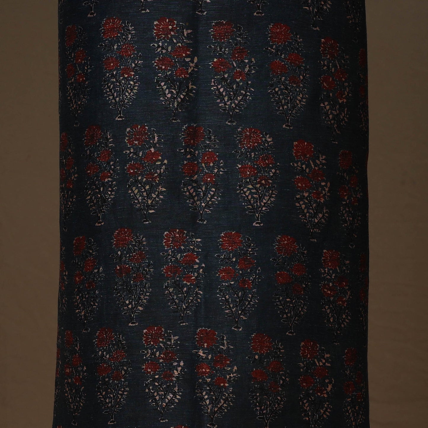 Blue - 2pc linen silk natural dyed unstitched dress