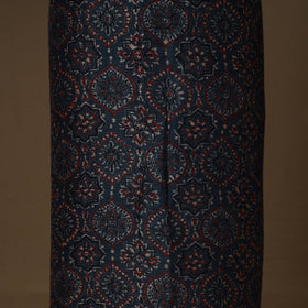 Blue - 2pc linen silk natural dyed unstitched dress