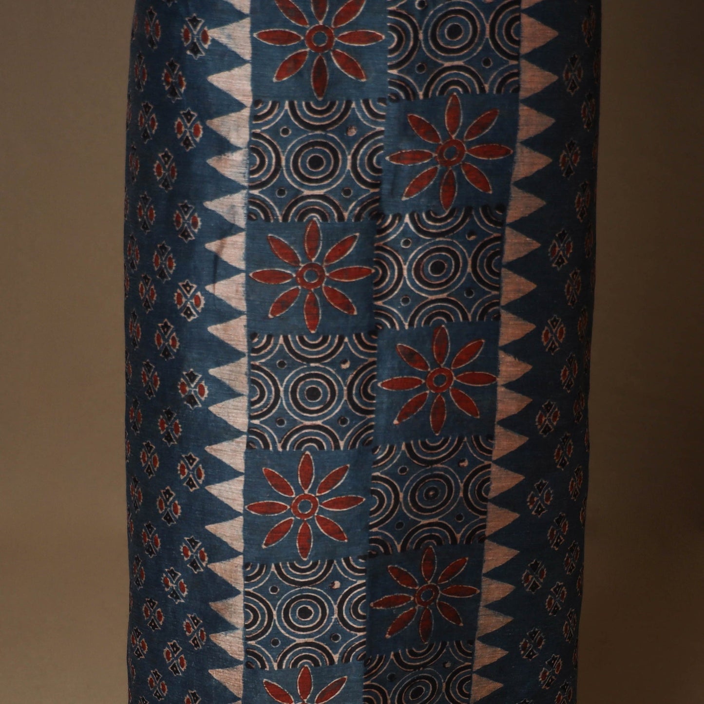 Blue - 2pc linen silk natural dyed unstitched dress