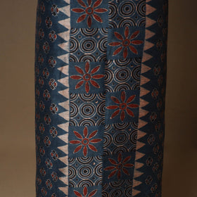 Blue - 2pc linen silk natural dyed unstitched dress