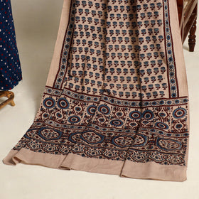  Blue 2pc Tie-Dye Cotton Bandhani Kurta with Ajrakh Dupatta