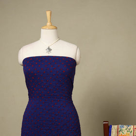 Blue - 2pc unstitched bandhani dress material