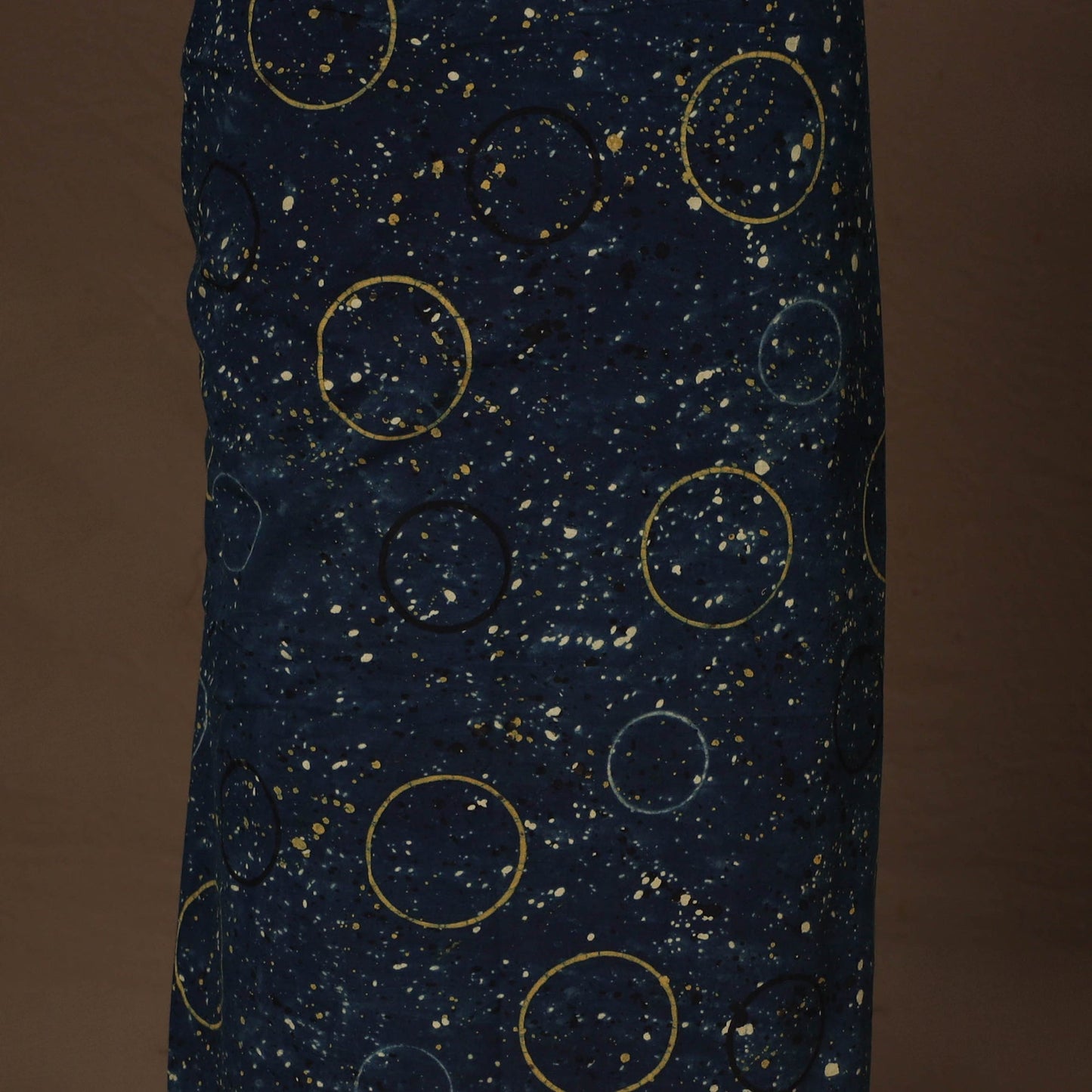 Blue - 2pc unstitched dress material with jewellery set 14