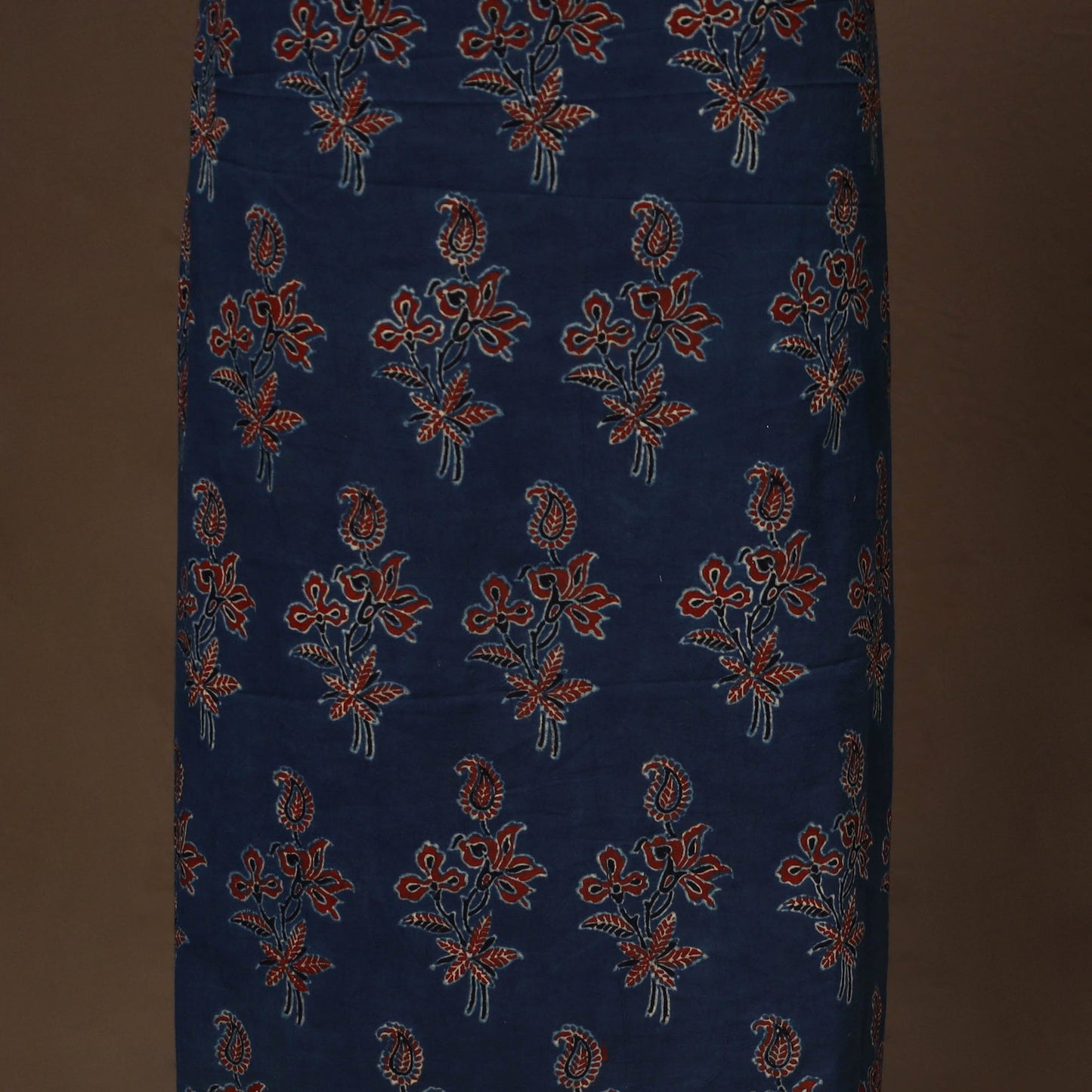 Blue - 2pc unstitched dress material with jewellery set 25