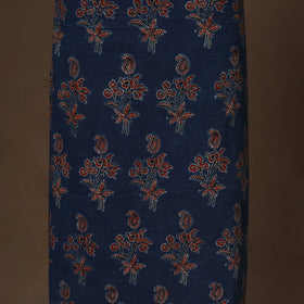 Blue - 2pc unstitched dress material with jewellery set 25