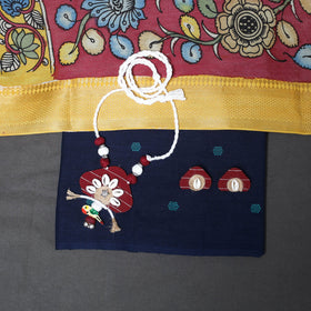 Blue - 2pc unstitched jacquard dress material