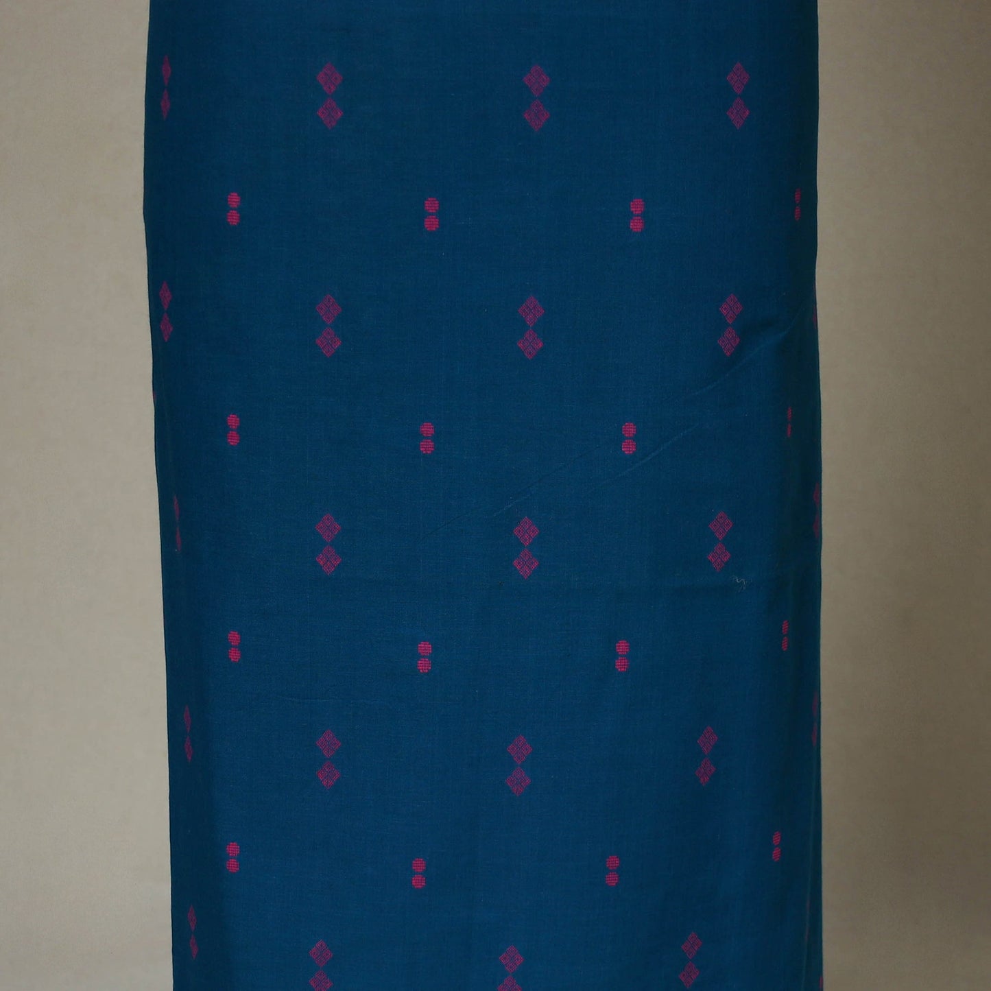 Blue - 2pc unstitched jacquard dress material