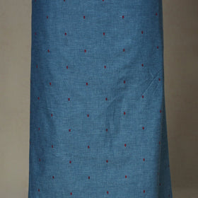 Blue - 2pc unstitched jacquard dress material
