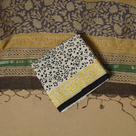 3pc kota doria cotton bagru unstitched dress material 31
