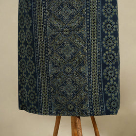 Blue 3pc Block Print Natural Dyed Ajrakh Dress Material