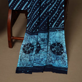 Blue - 3pc cotton kutch batik dress material 06