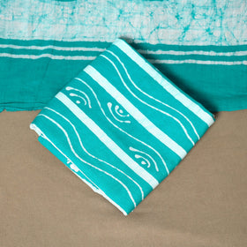 Blue - 3pc cotton kutch batik dress material 15