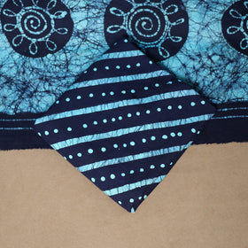 Blue - 3pc cotton kutch batik dress material 06