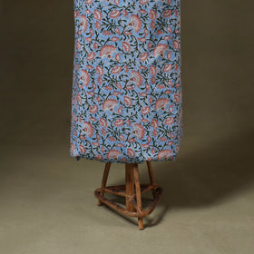 Blue - 3pc cotton sanganeri unstitched dress material 05