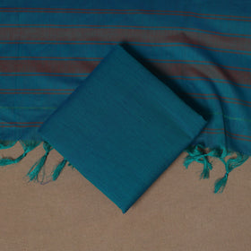 Blue - 3pc cotton unstitched dharwad dress material 02