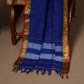 Blue - 3pc cotton unstitched dharwad dress material 10