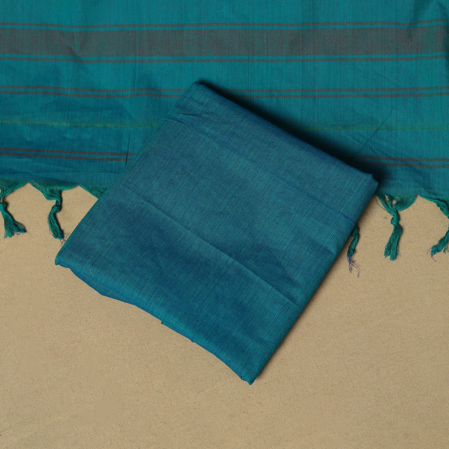 3pc cotton unstitched dharwad dress material with border 01