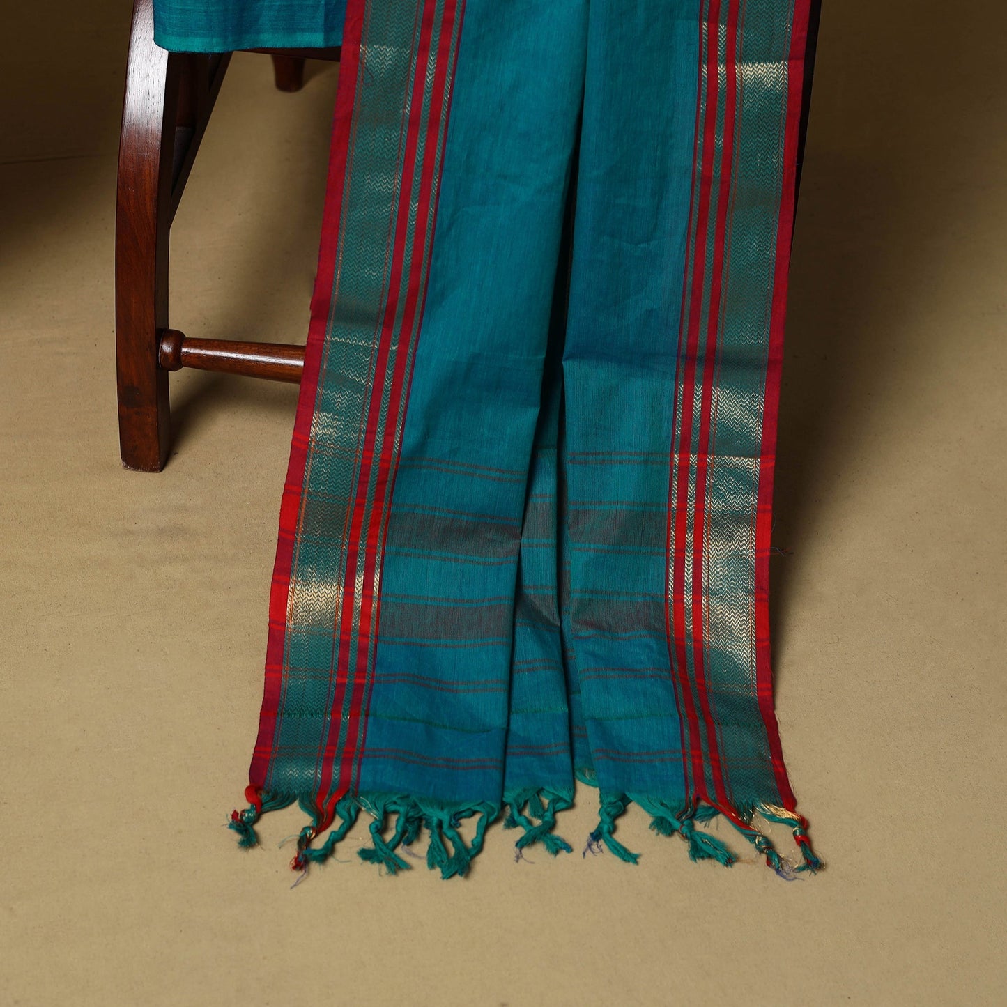 3pc cotton unstitched dharwad dress material with border 01