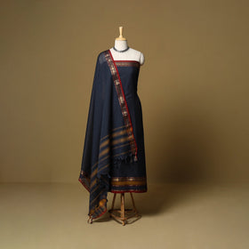 3pc cotton unstitched dharwad dress material with border 02