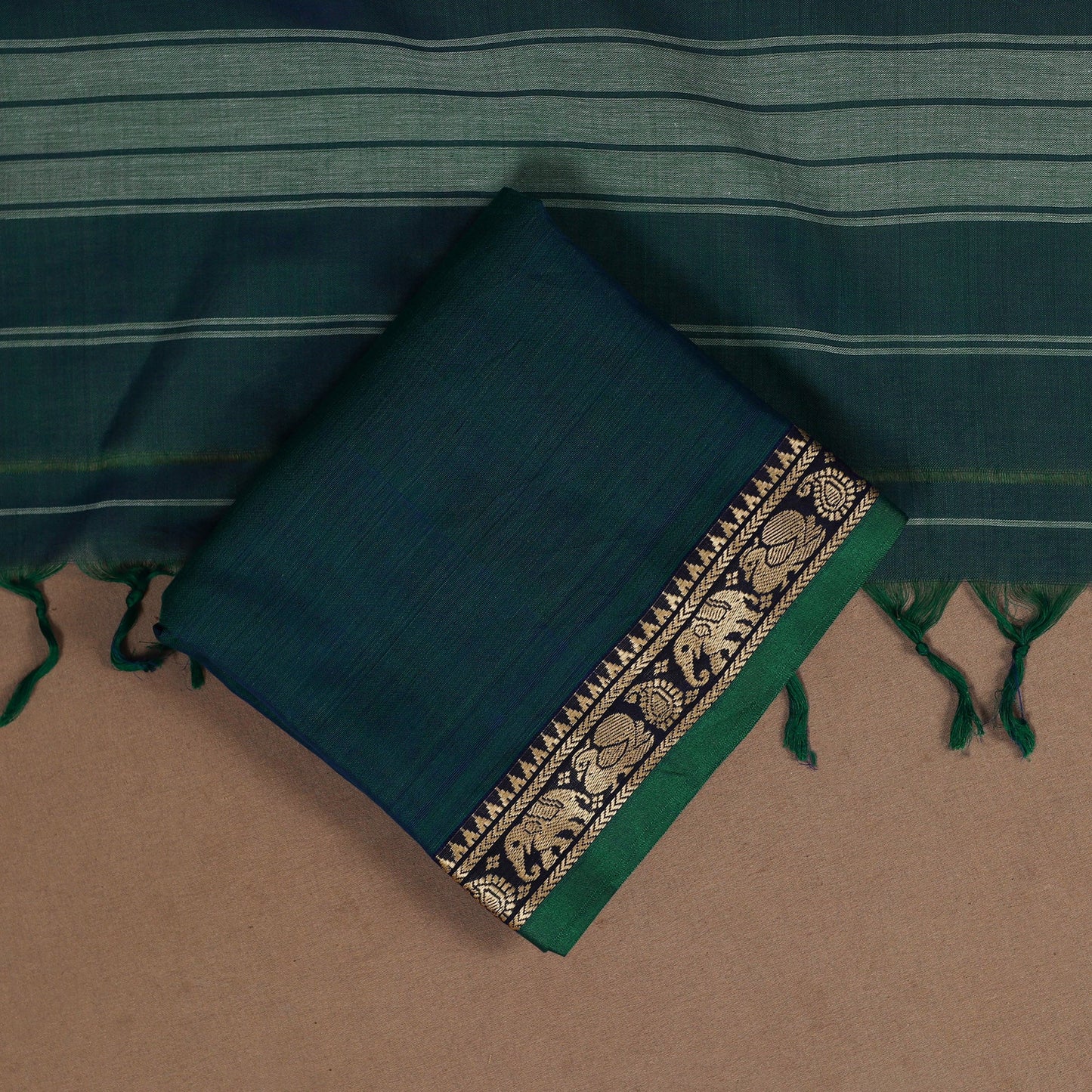 Blue - 3pc cotton unstitched dharwad dress material