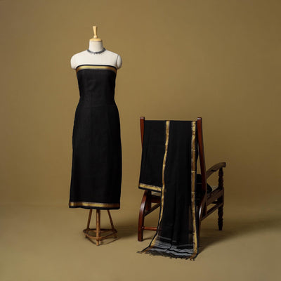 3pc cotton unstitched dharwad dress material with border 03