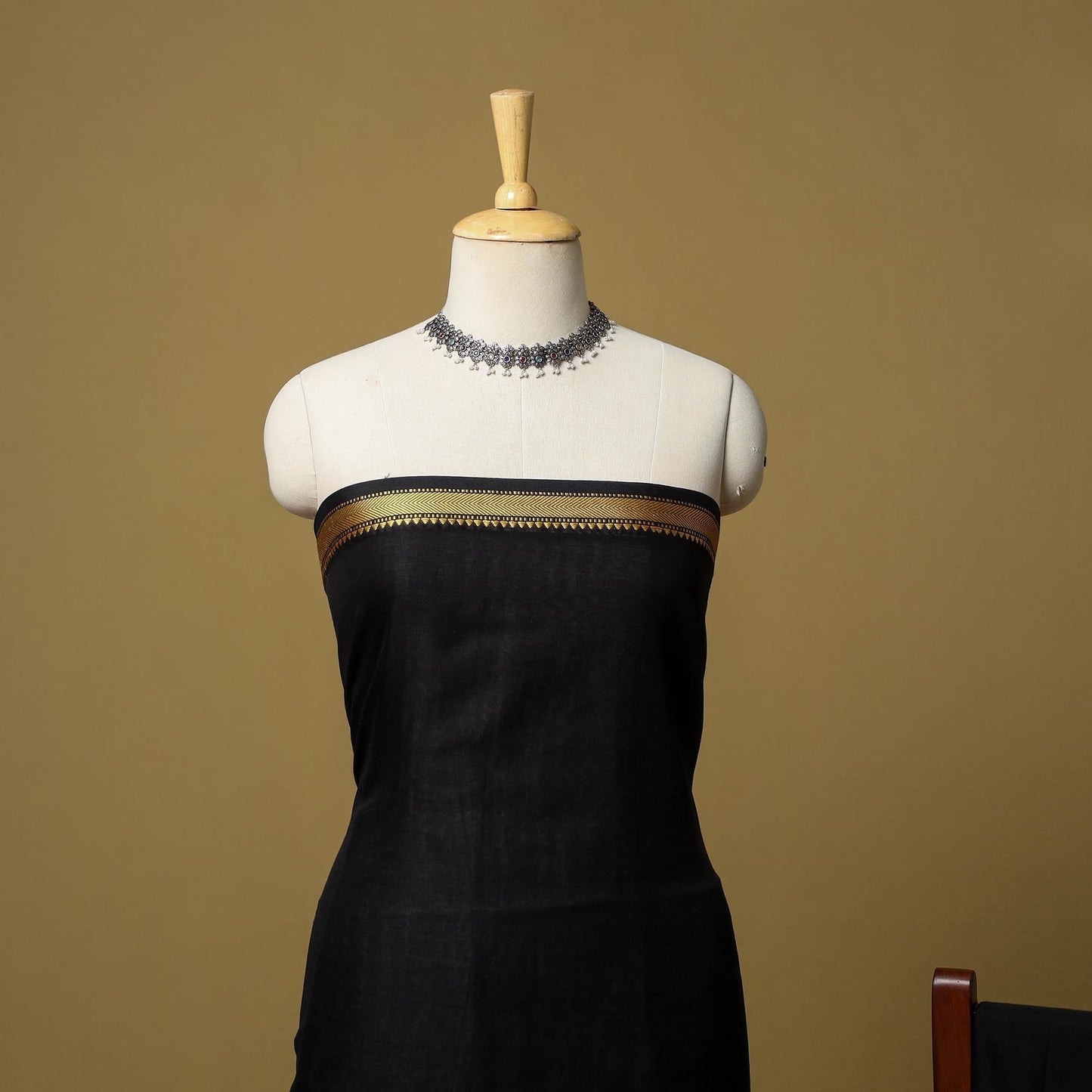 3pc cotton unstitched dharwad dress material with border 03