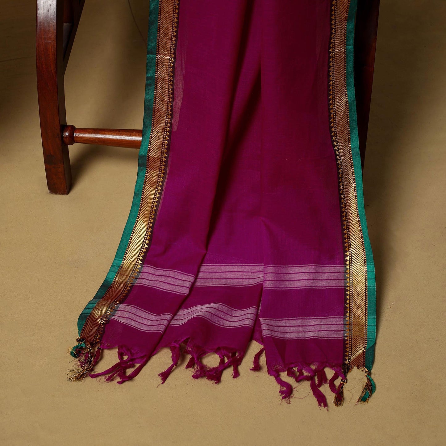 3pc cotton unstitched dharwad dress material with border 05