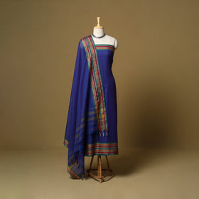 3pc cotton unstitched dharwad dress material with border 05