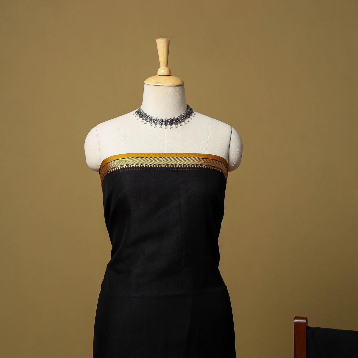 3pc cotton unstitched dharwad dress material with border 06