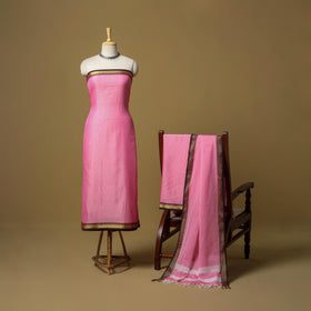 3pc cotton unstitched dharwad dress material with border 10