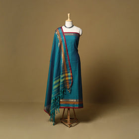 3pc cotton unstitched dharwad dress material with border 11