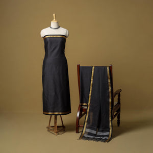 3pc cotton unstitched dharwad dress material with border 12