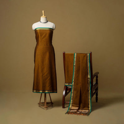 3pc cotton unstitched dharwad dress material with border 13