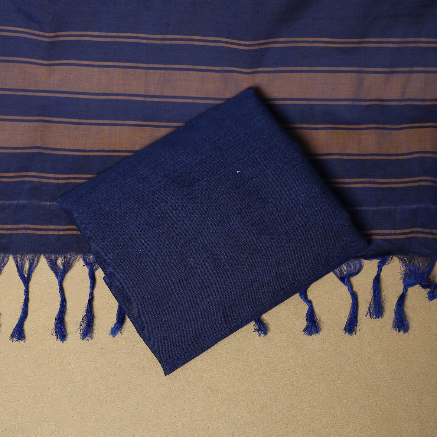 3pc cotton unstitched dharwad dress material with border 14