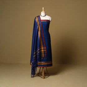 3pc cotton unstitched dharwad dress material with border 14