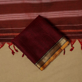 3pc cotton unstitched dharwad dress material with border 15