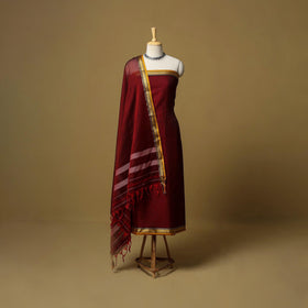 3pc cotton unstitched dharwad dress material with border 15