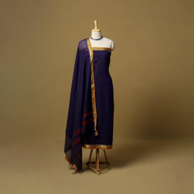 3pc cotton unstitched dharwad dress material with border 16